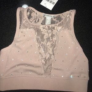 PRO DANCE/CHEER AUDITION TOP W SWAROVSKI CRYSTALS